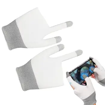 1 Чифт слот Безпроблемно Ръкавици С ръкави на пръст За мобилни игри, Ергономични Дишаща Еластична Закопчалки, Ультратонкая, Точно И чувствителна