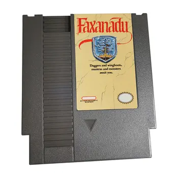 8-Битова детска карта на 72 контакт, версия Faxanadu NTSC и Pal, Касета за видео игри за NES,