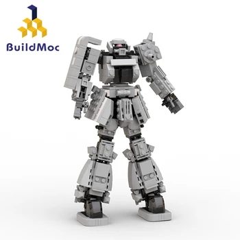 Buildmoc Кожа Роботи MOC Набор от Аниме Фигурки Идеи Мобилен Костюм Комплекти Строителни Блокове на детски Играчки, Детски Подаръци, Играчки 493 бр. Тухли