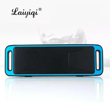 Laiyiqi 2023 Коледен подарък Модерен квадратен Bluetooth високоговорител с двоен БАС-високоговорител радио FM стерео 3D enceinte bluetooth преносим so3 mon