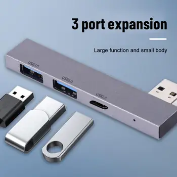 USB C HUB 1000 Mbit/с 3 В 1 USB 3.0 Type C HUB USB, Rj-45 Gigabit Ethernet Адаптер RTL8153 за Телефон, Преносим Компютър MacBook