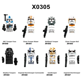 X0305 Войник клонинг Мини Фигурка на робот Строителни блокове BB 8 Малки частици градивните елементи на Играчки Момче Аниме Фигурки Минифигурки