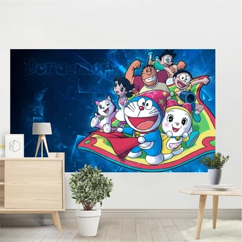 Анимация на Гобеленах Kabodou Doraemons, Забавна Стая, Детски Нощни Висящ Банер