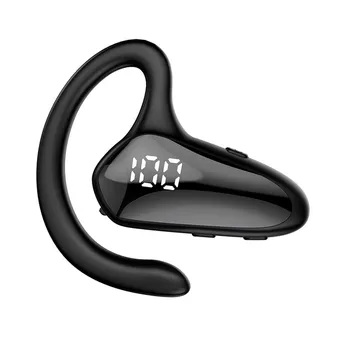 Безжична Bluetooth слушалка с едно ухо, шумопотискане костната проводимост, Bluetooth5.1, ultralight бизнес-слушалка