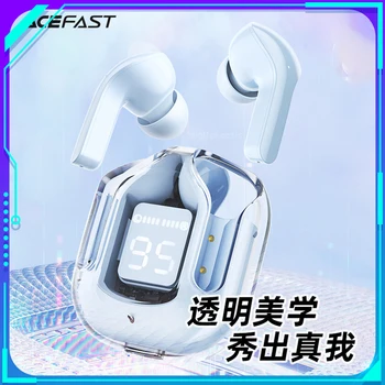 Безжични Слушалки Acefast T6 Bluetooth 5,0 с Led Екран, Слушалки с Шумопотискане, Спортна и Детска Слушалки, Слушалки С Докосване Бас