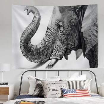 Декоративен Стенен Гоблен под формата на Слон и Естетически Украса Спални, Завеси за Таблата на леглото, стая Декор, Висящи Аксесоари
