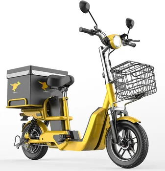 Евтин Ресторант Употребяван 2-колесни Товарен Електрически Скутер За Доставка на храна За Възрастни Голяма кутия