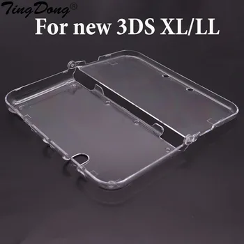 За Nintend New 3DS XL Пластмасов Прозрачен кристал защитен калъф с твърда обвивка за конзоли и игри Nintend New 3DS XL