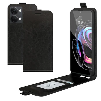 За OnePlus Ace 2V PHP110 Луксозен Вертикален Калъф с Панти Капак В Ретро стил, Кожен устойчив на удари Калъф-стойка за карти OnePlus Ace 2V 2 V, Чанти и калъфи За телефони