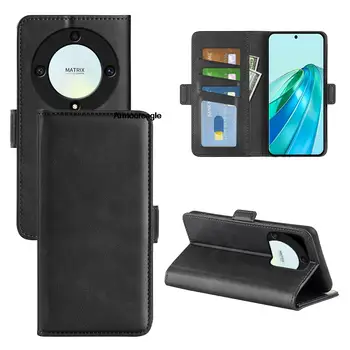 Защитен Калъф за Huawei Honor X9A, кожен портфейл, флип-надолу капачката, Ретро калъф за вашия телефон, в магнит за Честта Magic 5 lite на Корпуса