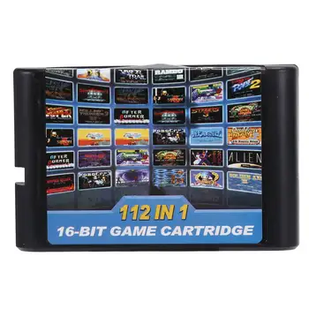 Игри касета 112 в 1, 16 Битов игри касета за Sega Megadrive Genesis, игри касета PAL и NTSC