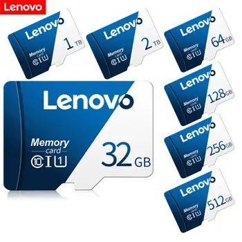 Карта памет Lenovo Class 10 8 GB 16 GB 32 GB 64 GB 128 Gb, 256 GB 4k HD Micro TF SD Флаш карти, Водоустойчива камера за телефон
