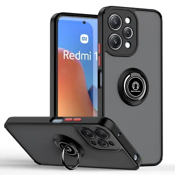 Мек Калъф за Xiaomi Redmi 12, Магнитен Кола за Пръстена на Пръста си, Калъф за Xiaomi Redmi 12C, Куфар Redmi 10C/Redmi 10A/9C Redmi