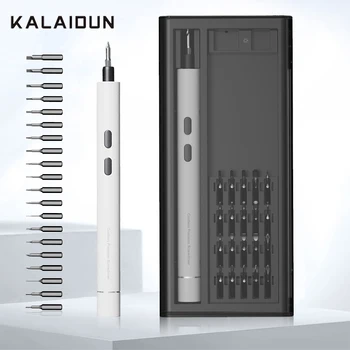 Набор от Прецизни електрически отвертки KALAIDUN Type-C, бързо зареждане, Безжична Винтоверти, електрически инструменти за ремонт на смартфони, играчки, PC