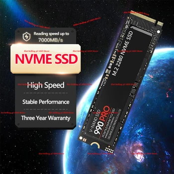 Най-новият Оригинален SAM 990Pro 4 TB SSD M. 2 2280 PCIe 4.0 NVME Вътрешен твърд диск с Голям капацитет за Лаптоп/PC/PlayStation 5