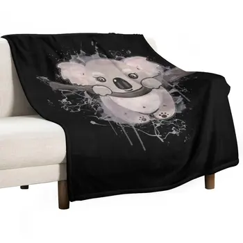 Нов каре с акварельными животни Коала Australia, покривки за мека мебел, наметала и одеяла, много голямо одеяло пледное