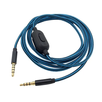 Преносим кабел за слушалки аудио кабел за Logitech Astro A10 A40 A30, слушалки, аксесоари за слушалки (регулатор на силата на звука)