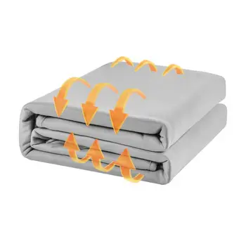 Сиви Летни Охлаждащи Одеяла Меки Топли Фланелен одеяла от Коралов руно Богат на функции За легла, Калъфи За мека мебел Дишащи Покривки за легло