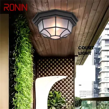 Тавана лампа в европейски стил RONIN, градинска съвременна led крушка, Водоустойчив за украса на дома: коридор